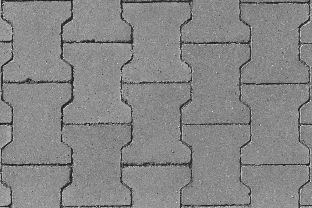 How to texture concrete patio - Textured concrete bricks