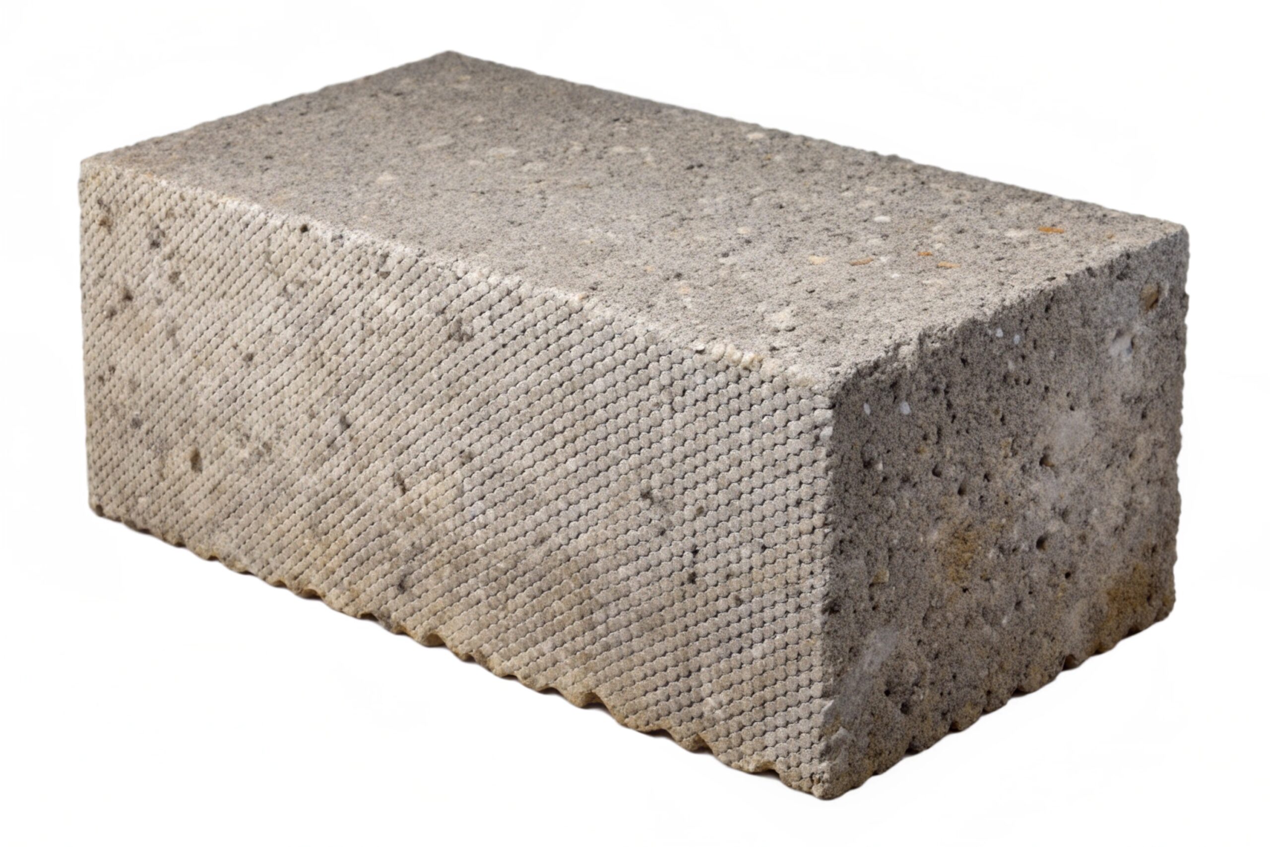 A brick of cellular lightweight concrete