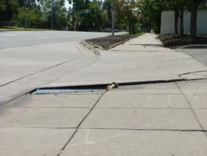 How to Fix Uneven Cement - A Picture of an Uneven Sidewalk