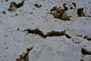 Concrete Honeycombing - A Close-Up Picture of Honeycombing Concrete