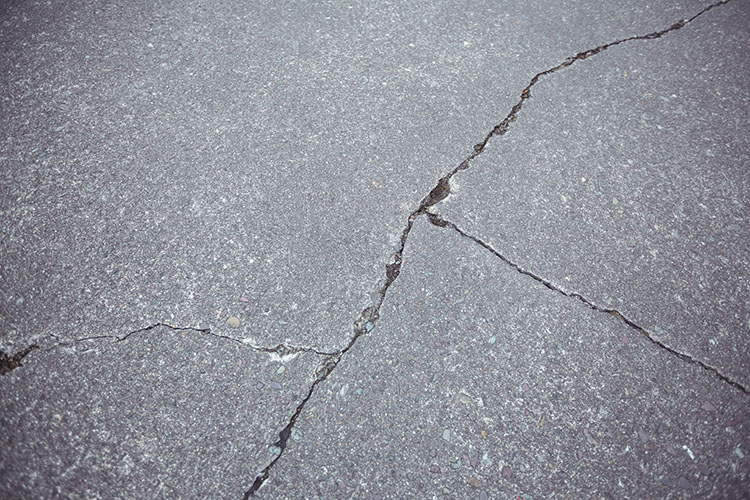 Floor cracks in concrete can cause tripping hazards, look bad, and take down the value of the property.